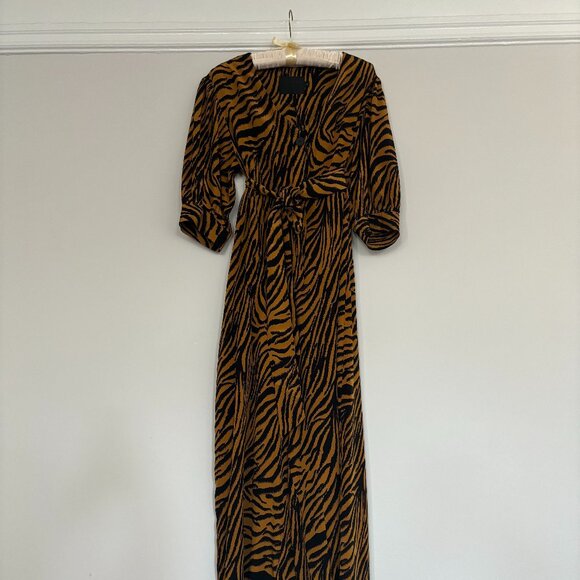No. 6 Store Tiger Print Jumpsuit - Picture 4 of 6